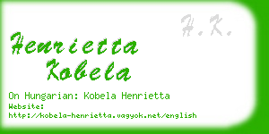 henrietta kobela business card